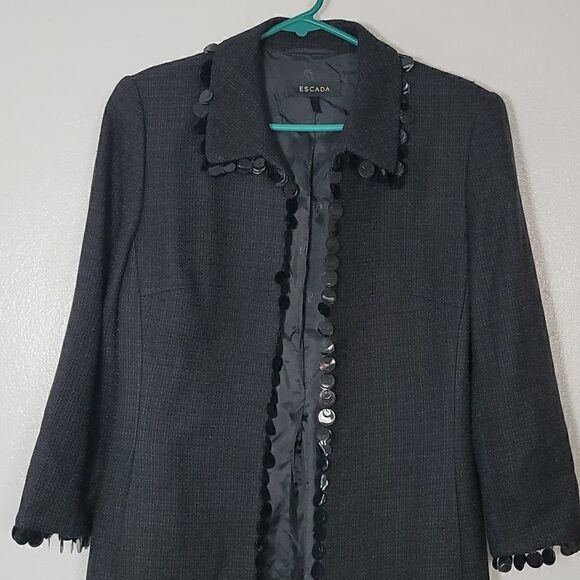 Escada Wool Blend Fringe Jacket - Picture 4 of 12